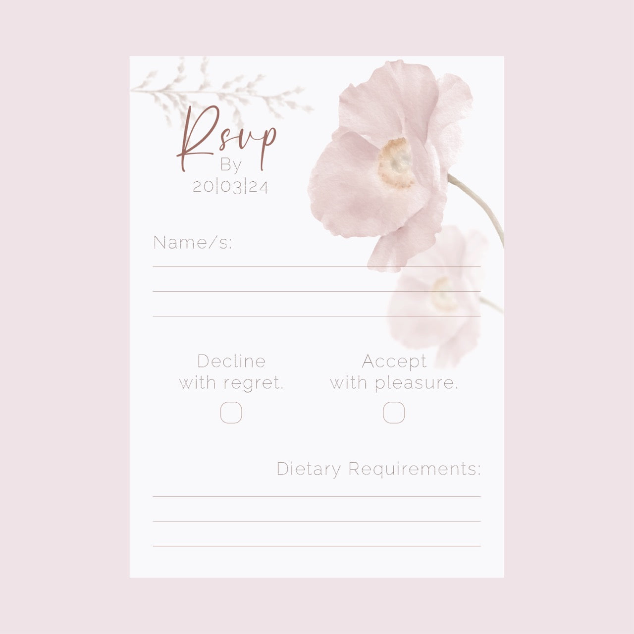 Poppy RSVP