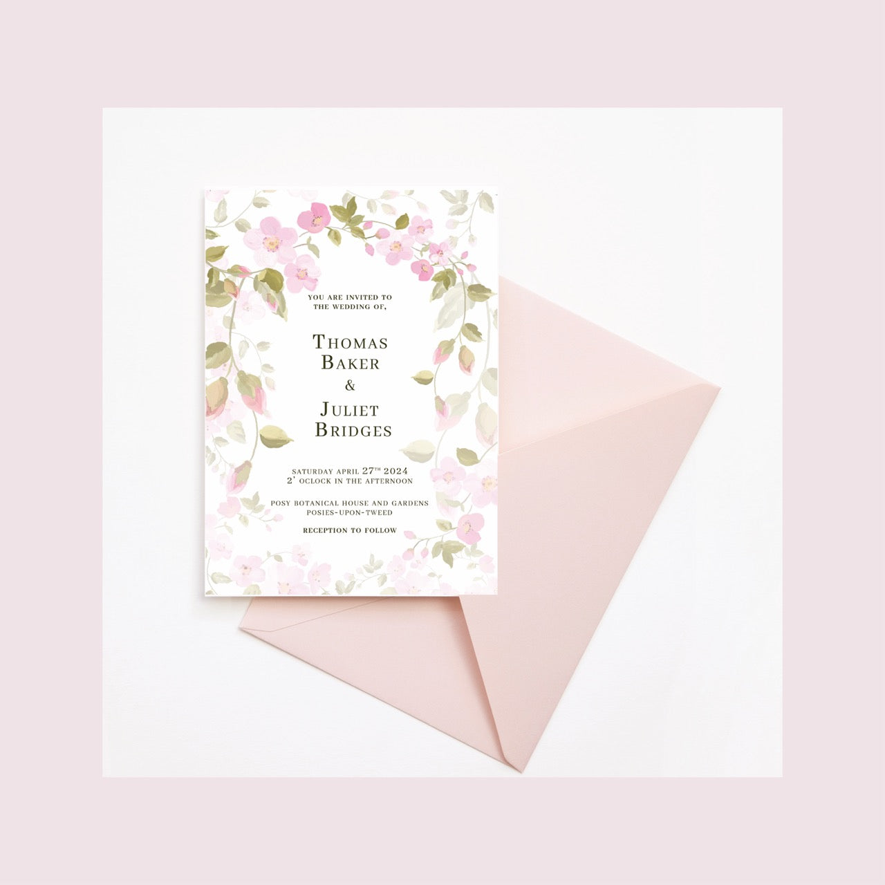 Blossom Save The Date Card