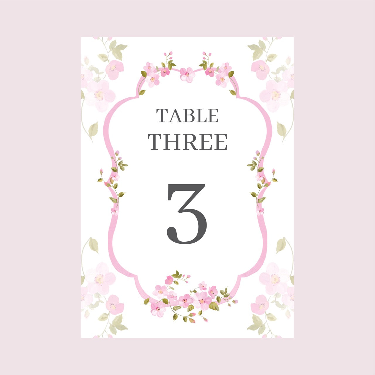 Blossom Table Numbers