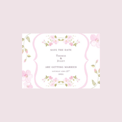 Blossom Save The Date Card