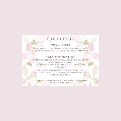 Blossom Save The Date Card